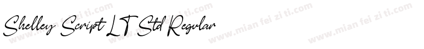Shelley Script LT Std Regular字体转换
